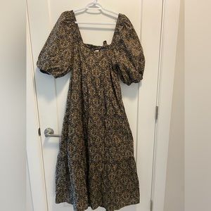 MINKPINK Yasamin Tiered Midi Dress (Size L)